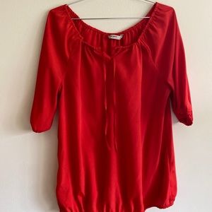 Old Navy Red Peasant top
